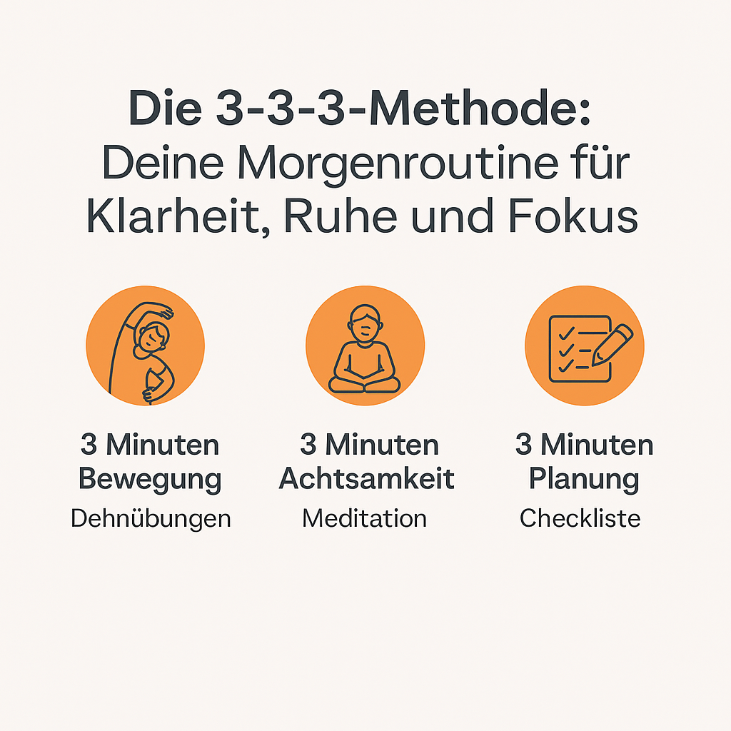 Die 3-3-3 Morgenroutine